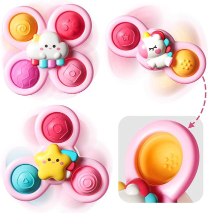 3PCS Pop up Suction Cup Spinner Toys