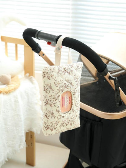 1Pc Hanging Floral Wet Wipes Bag