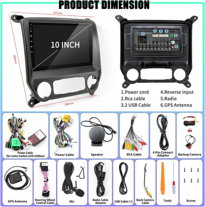 Car Stereo Radio for Chevrolet Silverado & GMC Sierra 2014-2018