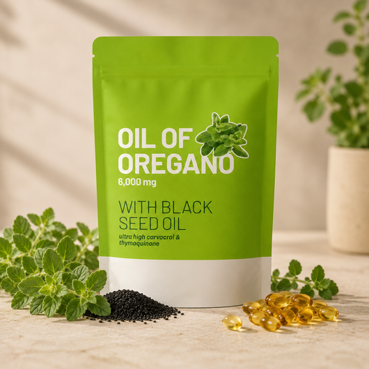 Aceite de Orégano con Aceite de Semilla Negra 300 Cápsulas
