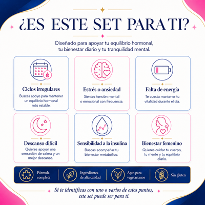 Set de 60 + 90 cápsulas de mioinositol y cortisol