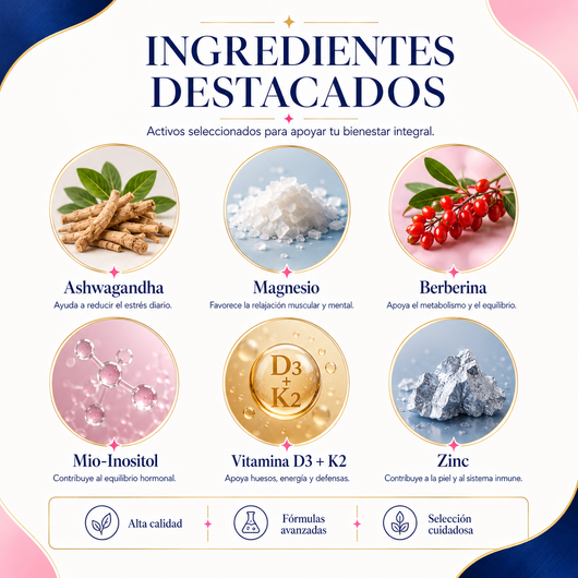 Set de 60 + 90 cápsulas de mioinositol y cortisol