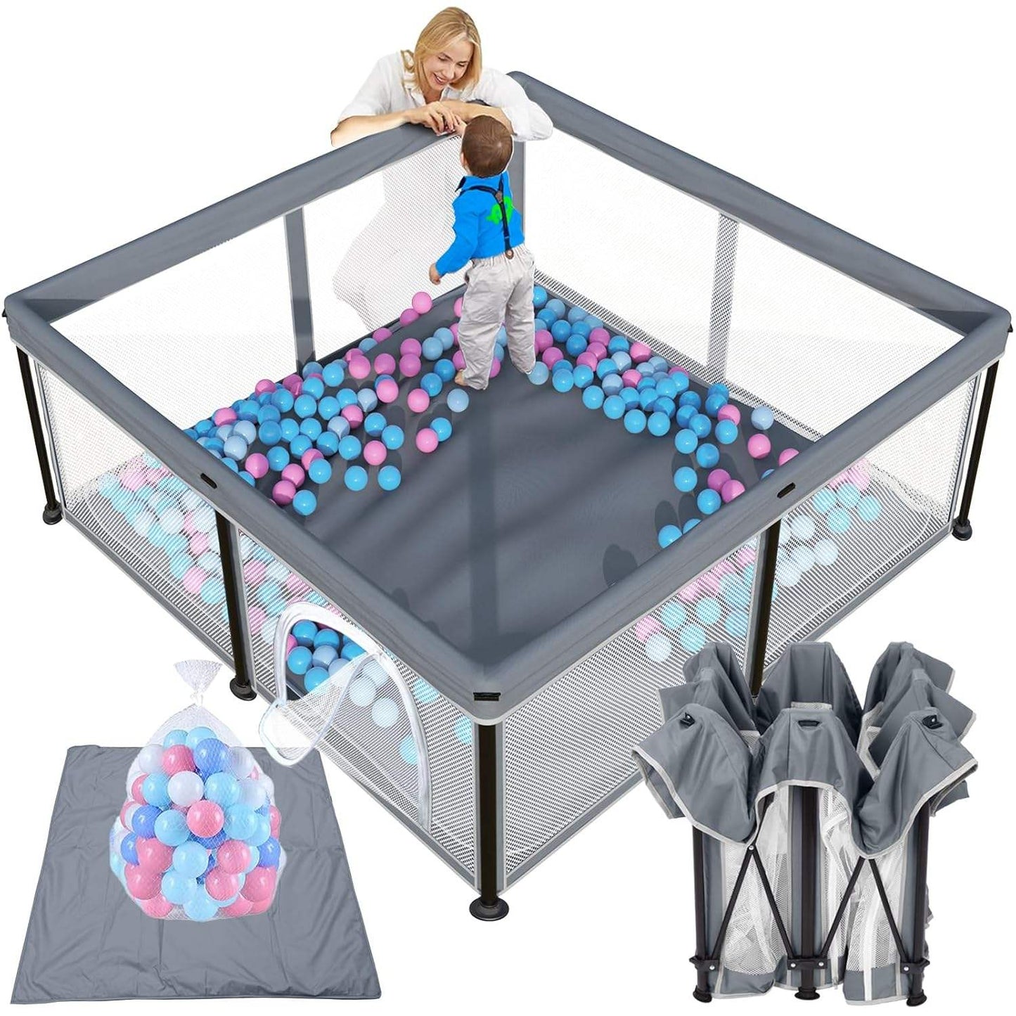 Potable Baby Play Yard with Carry Bag