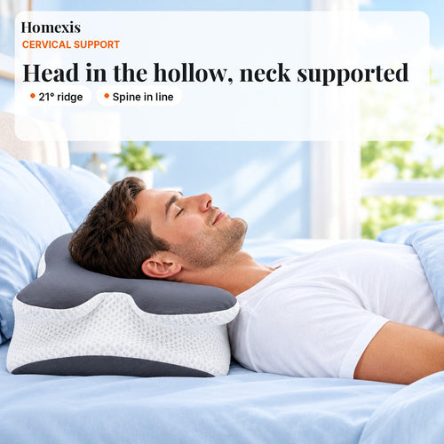 Ergonomic Cervical Pillow with Cooling Cover